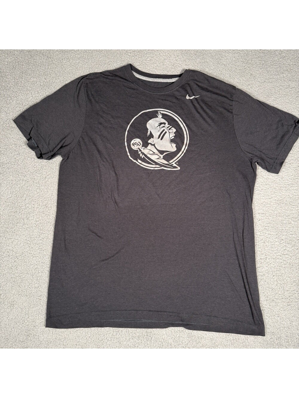 FSU Florida State Seminoles Nike T-shirt Adult Men's Size XXL Black Mascot Logo